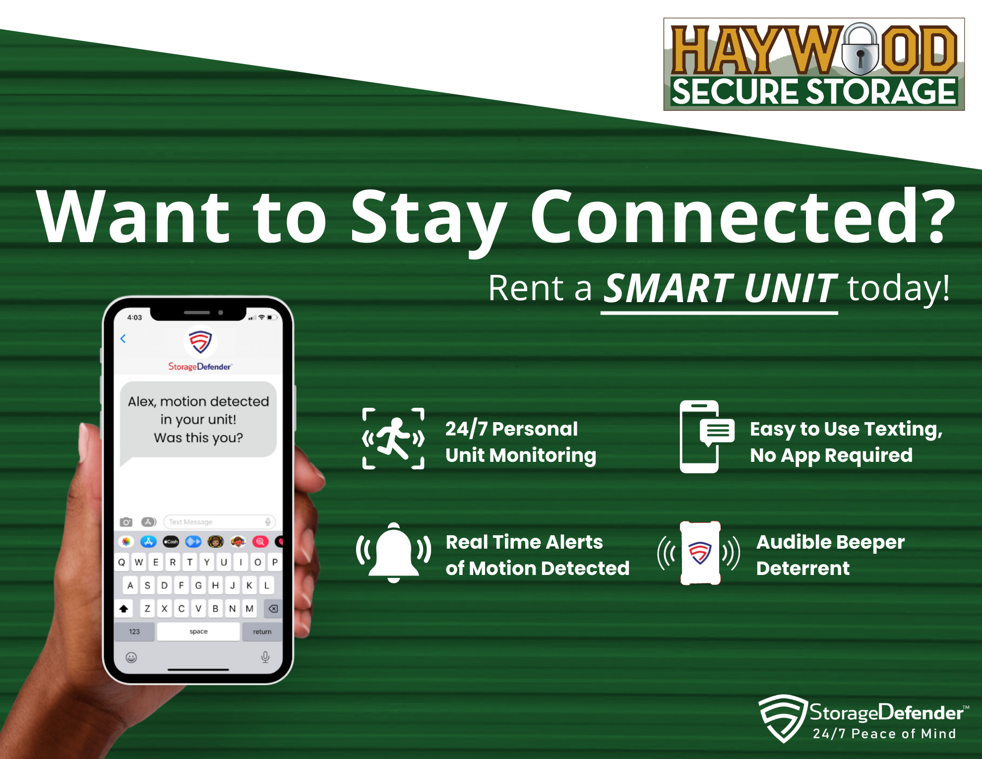 haywood secure storage smart unit